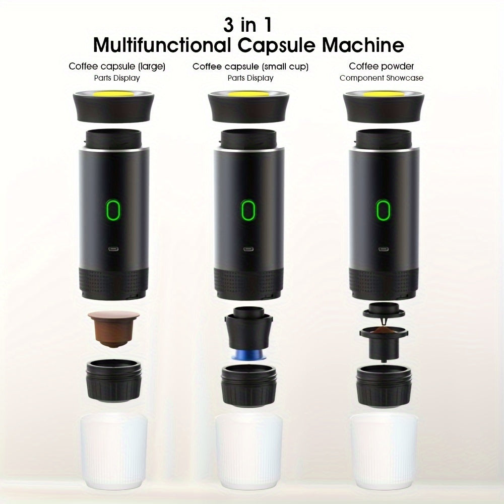 3-in-1 Cordless Espresso Coffee Machine