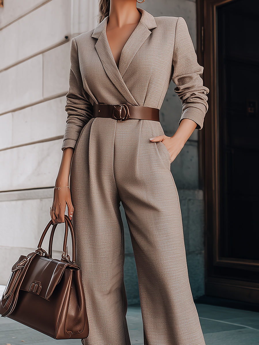 Elegant Belted Jumpsuit: The Modern Essential