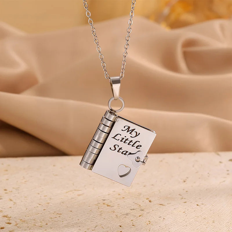 My Little Star Book Necklace