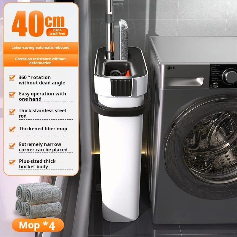 JOYBOS 360° Rotatable Flat Mop and Bucket Set | Hands-Free Cleaning for Wet and Dry Floors