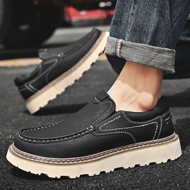 Flex Leather Loafers