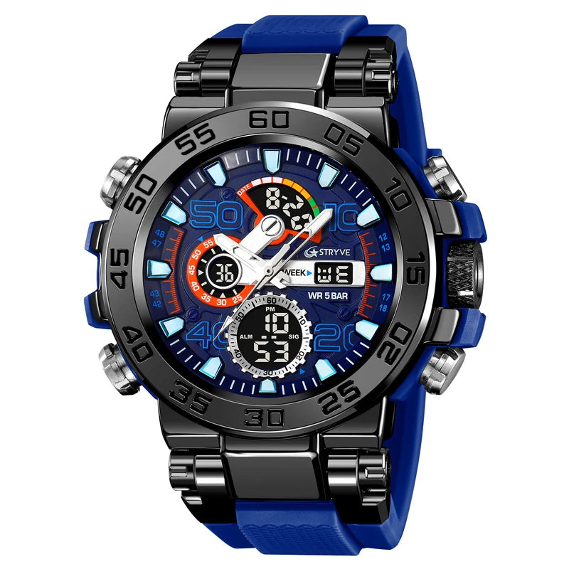STRYVE 8030: Waterproof & Multifunctional Men's Watch