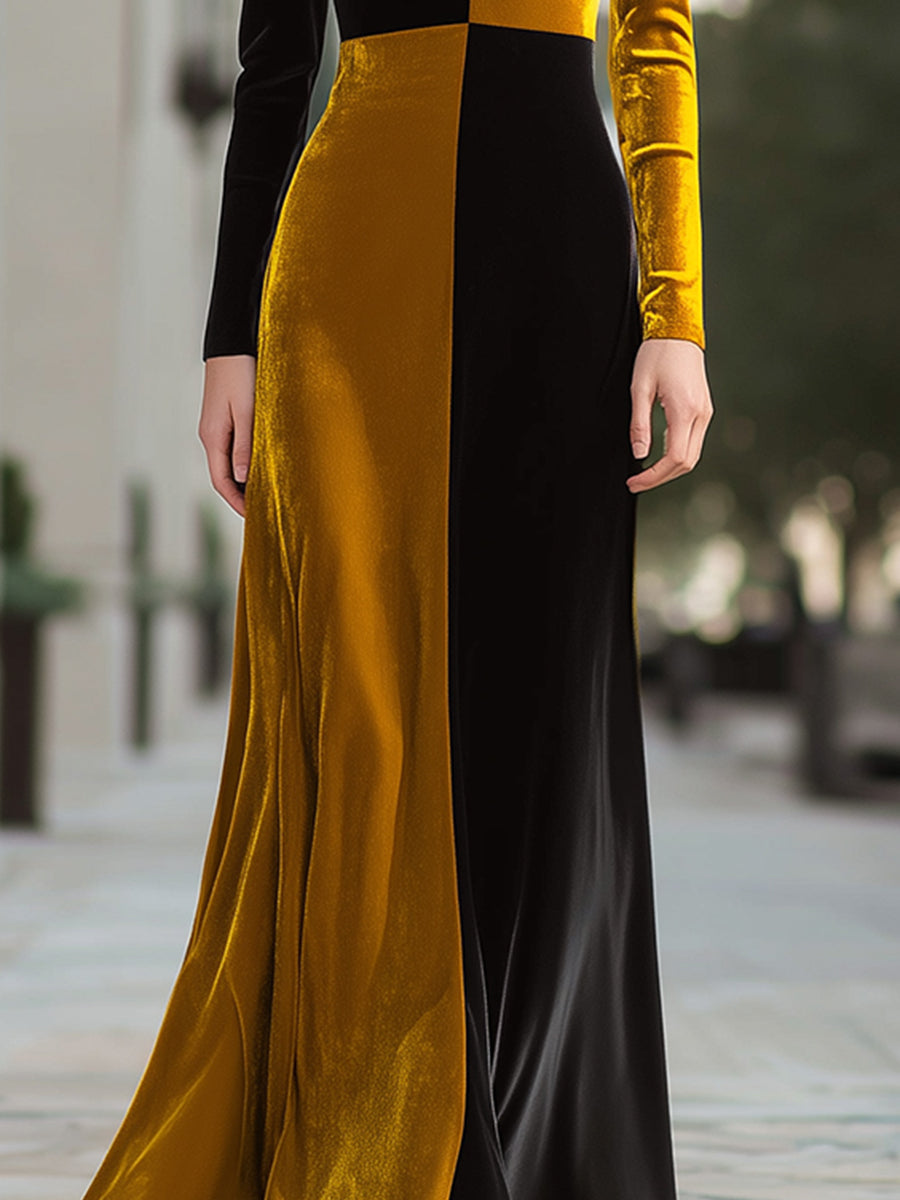 The Golden Hour Velvet Gown