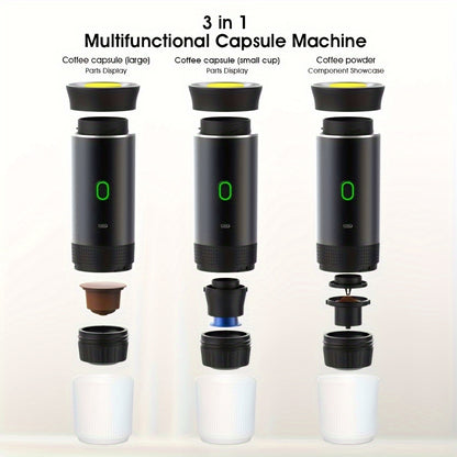 3-in-1 Cordless Espresso Coffee Machine