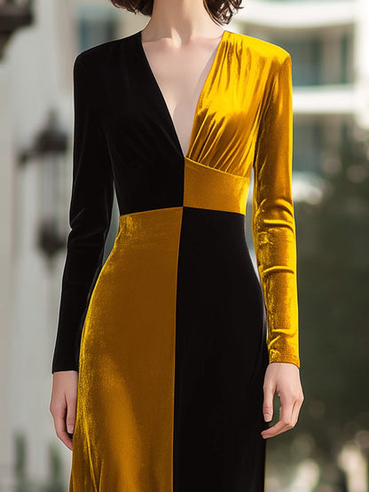 The Golden Hour Velvet Gown