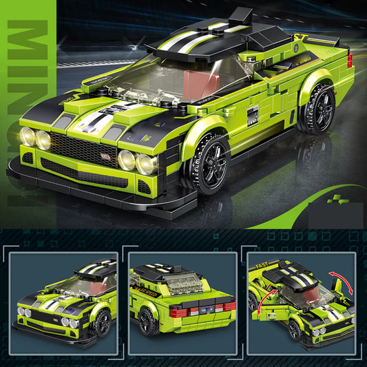 Sports Car Building Blocks Set