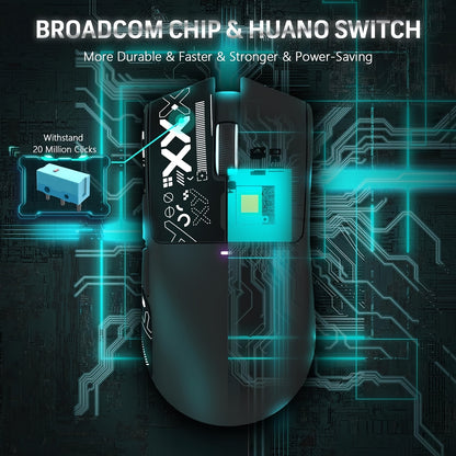 Attack Shark X11 Wireless Gaming Mouse with RGB Charging Dock
