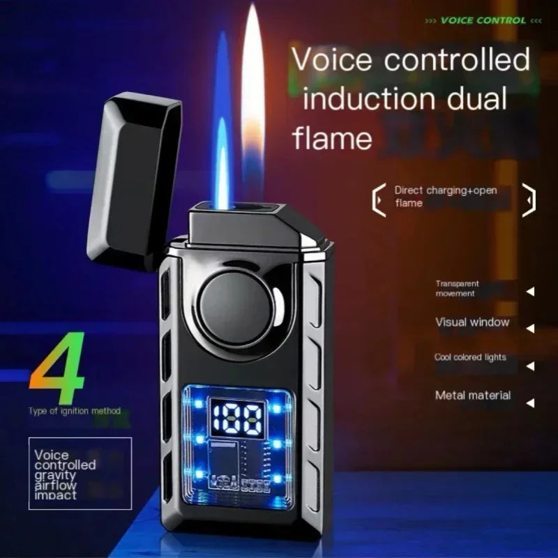 Voice-Controlled Dual Flame Lighter
