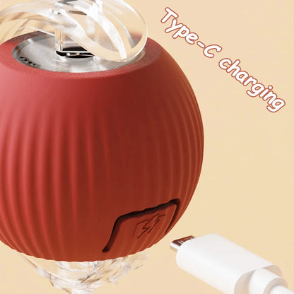 Smart Interactive Cat Ball with Faux Tail