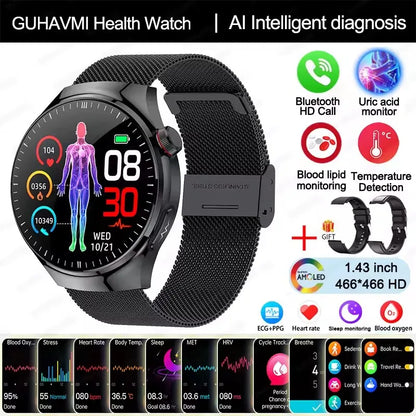 Smart Health Diagnosis Smartwatch with ECG