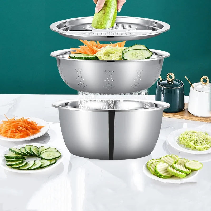 3-in-1 Stainless Steel Kitchen Set