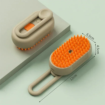 Electric Grooming Comb with Spray & Massage