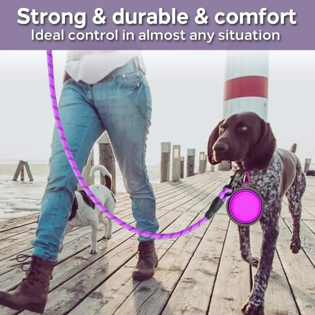 Heavy-Duty Rope Dog Leash