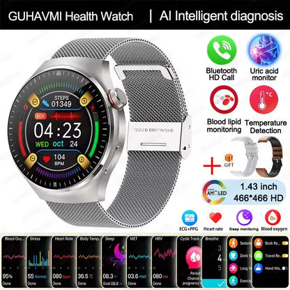 Smart Health Diagnosis Smartwatch with ECG