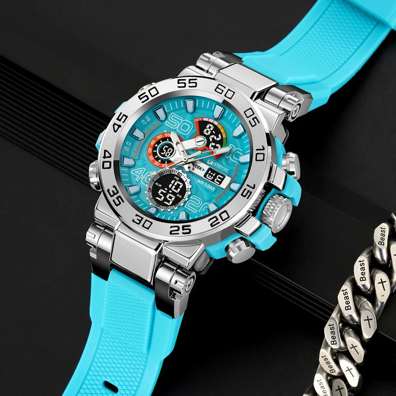 STRYVE 8030: Waterproof & Multifunctional Men's Watch