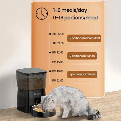 ROJECO Automatic Pet Feeder with Portion Control