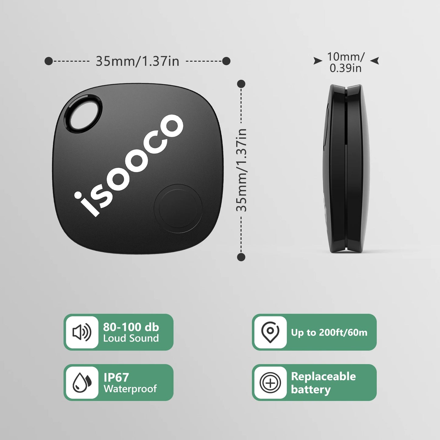 iSOOCO Smart Tracker – Key & Item Finder