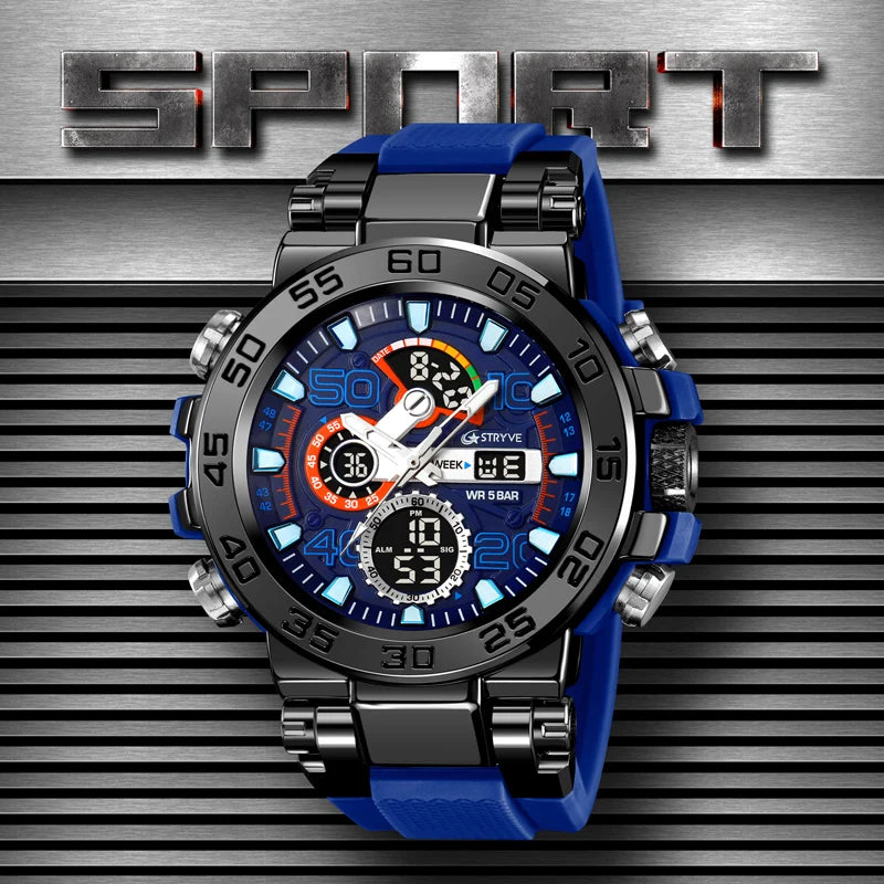 STRYVE 8030: Waterproof & Multifunctional Men's Watch