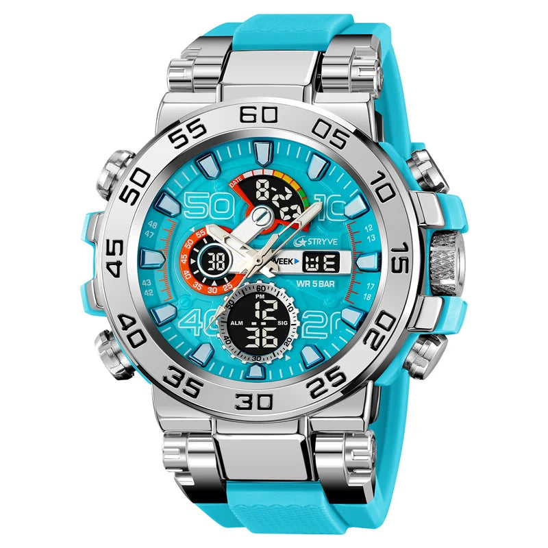STRYVE 8030: Waterproof & Multifunctional Men's Watch