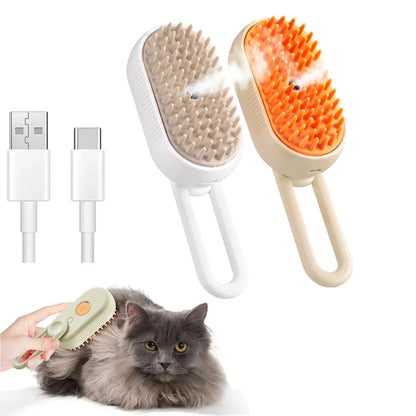 Electric Grooming Comb with Spray & Massage