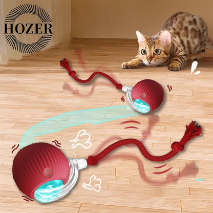 Smart Interactive Cat Ball with Faux Tail