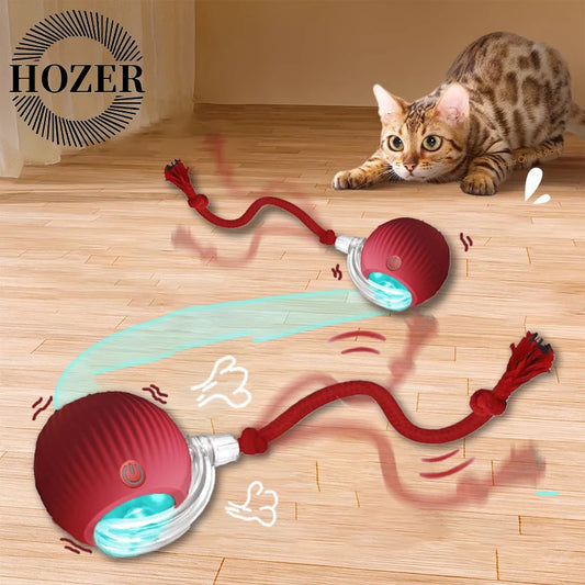Smart Interactive Cat Ball with Faux Tail
