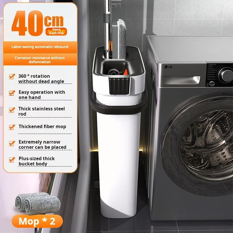 JOYBOS 360° Rotatable Flat Mop and Bucket Set | Hands-Free Cleaning for Wet and Dry Floors