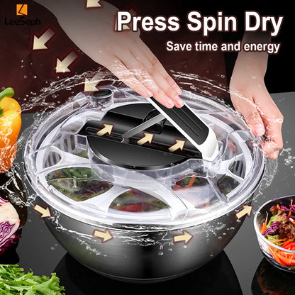 3.5L Stainless Steel Salad Spinner