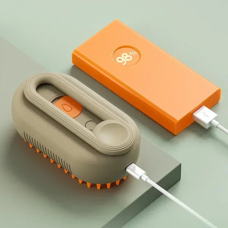 Electric Grooming Comb with Spray & Massage