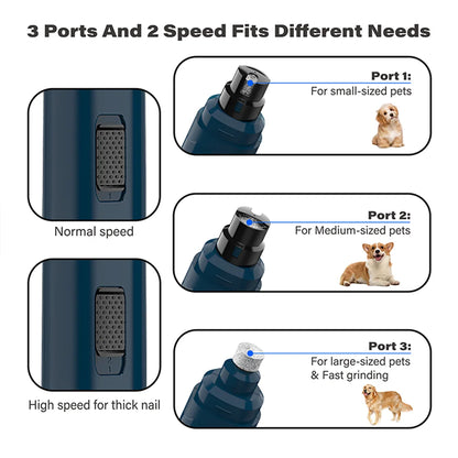 Electric Pet Nail Trimmer for Safe Grooming