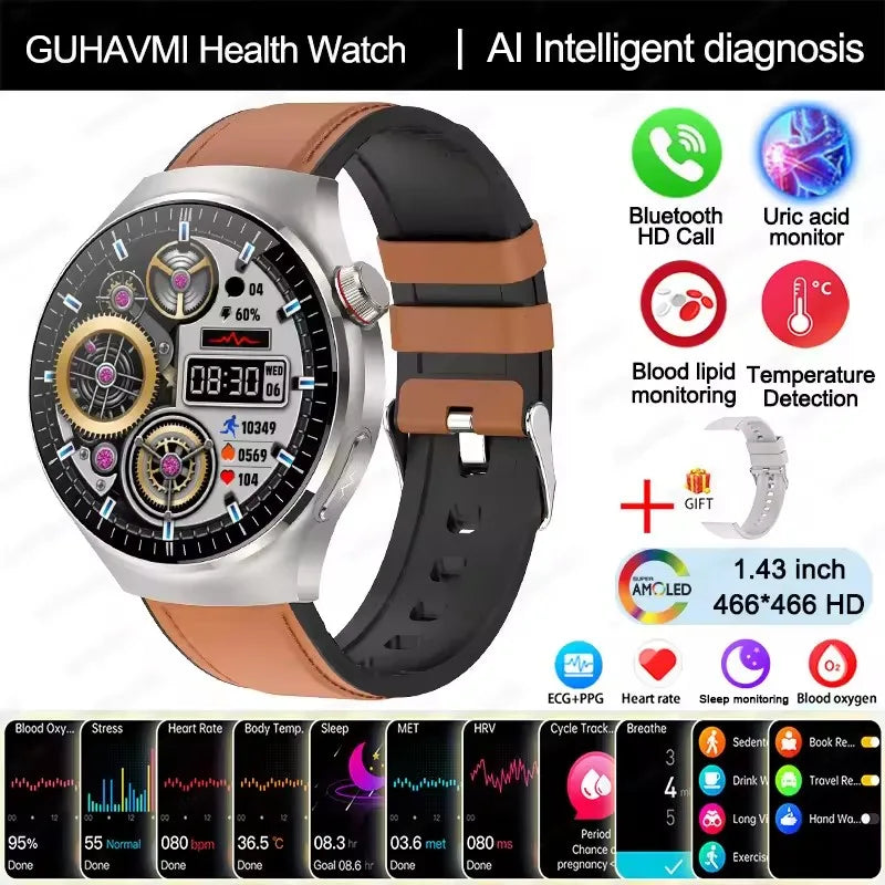 Smart Health Diagnosis Smartwatch with ECG