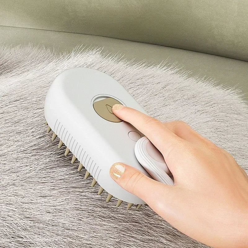 Electric Grooming Comb with Spray & Massage
