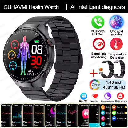 Smart Health Diagnosis Smartwatch with ECG