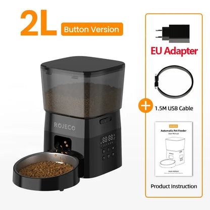 ROJECO Automatic Pet Feeder with Portion Control