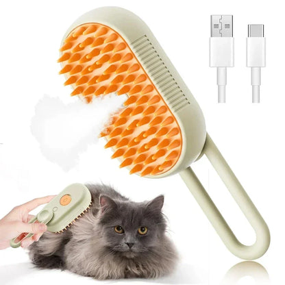 Electric Grooming Comb with Spray & Massage