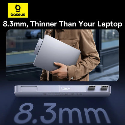 USB-C Hub Adapter – 6-in-1 HDMI, USB, SD/TF, Thunderbolt