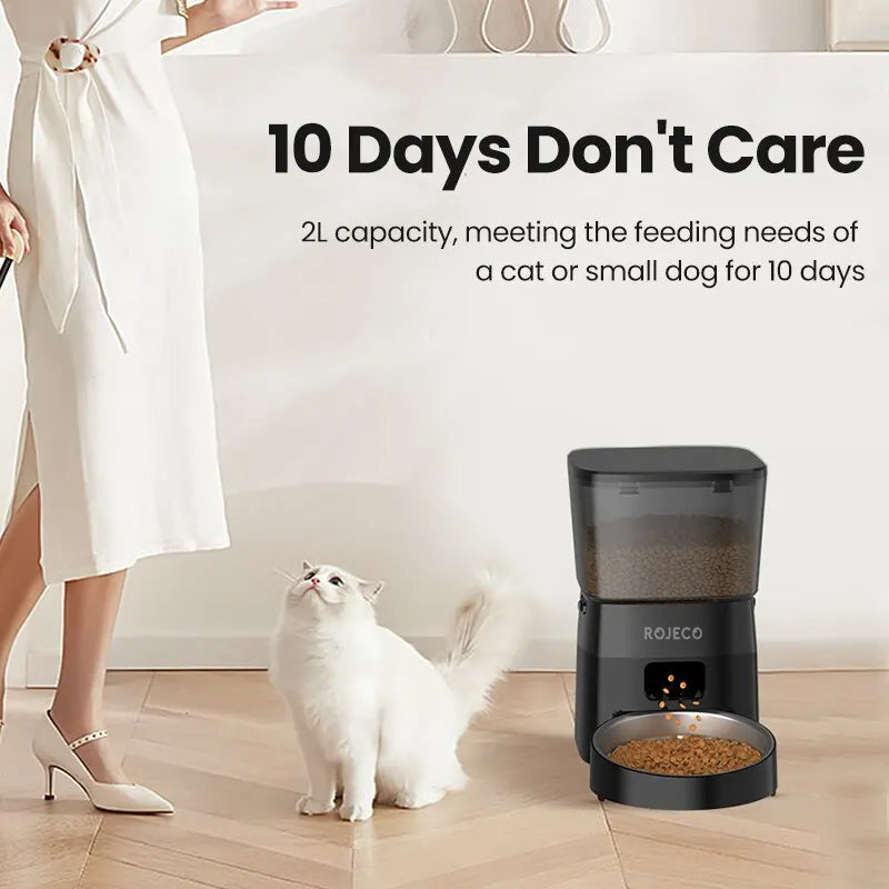 ROJECO Automatic Pet Feeder with Portion Control