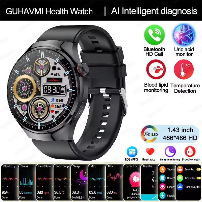 Smart Health Diagnosis Smartwatch with ECG