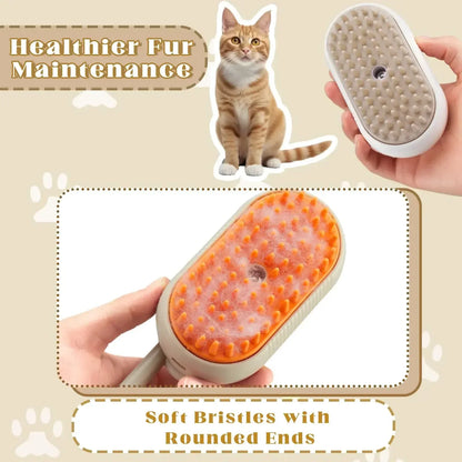 Electric Grooming Comb with Spray & Massage