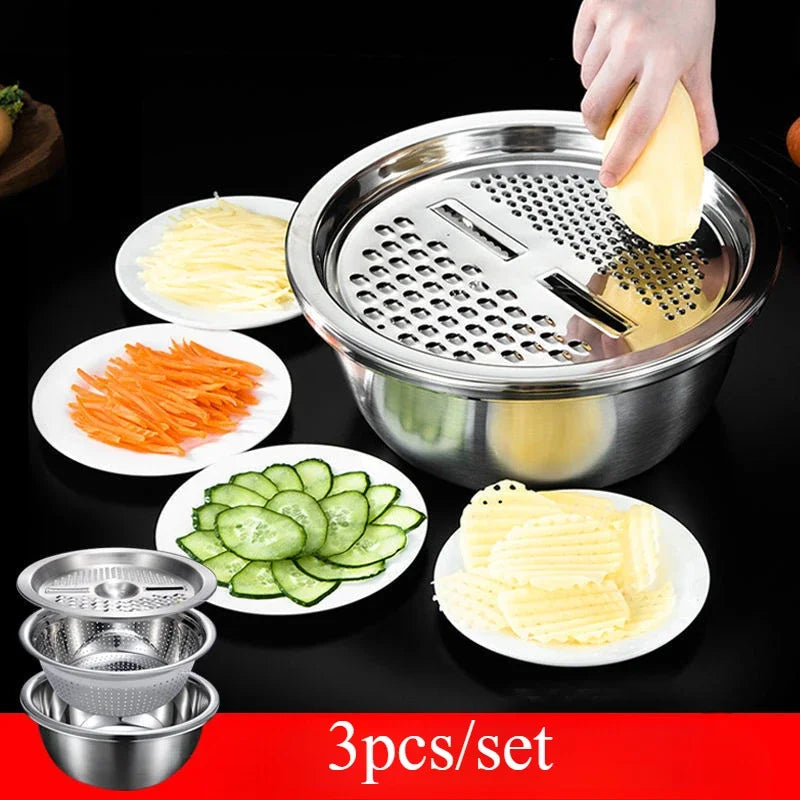 3-in-1 Stainless Steel Kitchen Set