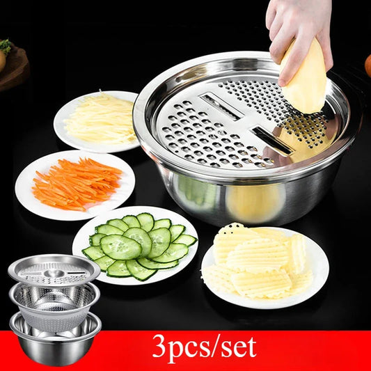 3-in-1 Stainless Steel Kitchen Set