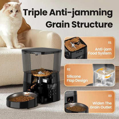 ROJECO Automatic Pet Feeder with Portion Control