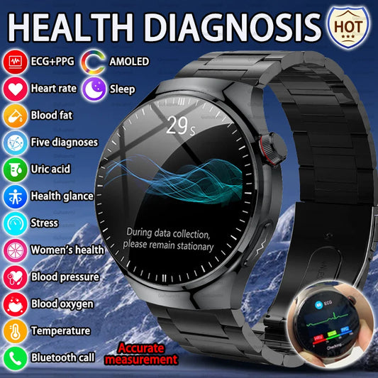 Smart Health Diagnosis Smartwatch with ECG