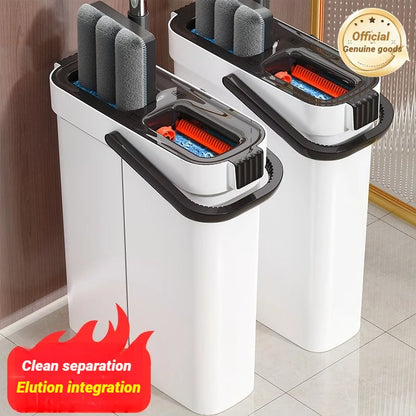 JOYBOS 360° Rotatable Flat Mop and Bucket Set | Hands-Free Cleaning for Wet and Dry Floors
