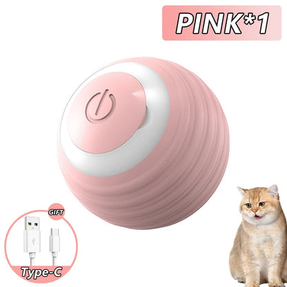 Smart Interactive Cat Ball with Faux Tail