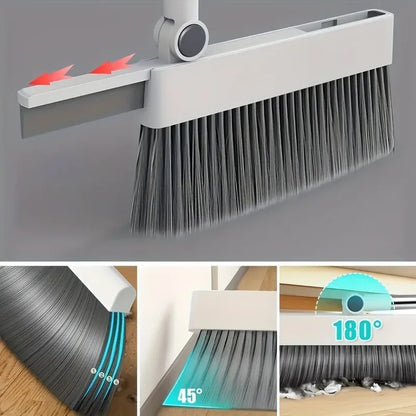 4-in-1 Cleaning Set | Multi-Purpose Broom & Dustpan for Home and Office