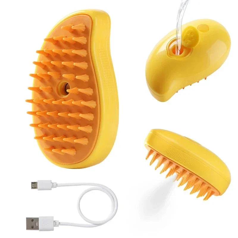 Electric Grooming Comb with Spray & Massage