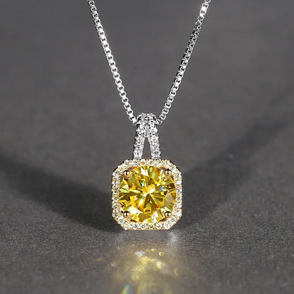 Luxury Women’s Necklace – Yellow Cubic Zirconia