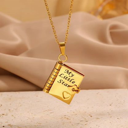 My Little Star Book Necklace