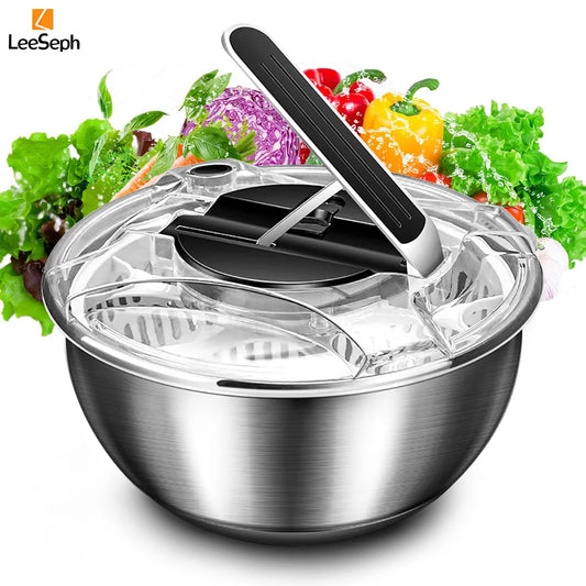 3.5L Stainless Steel Salad Spinner